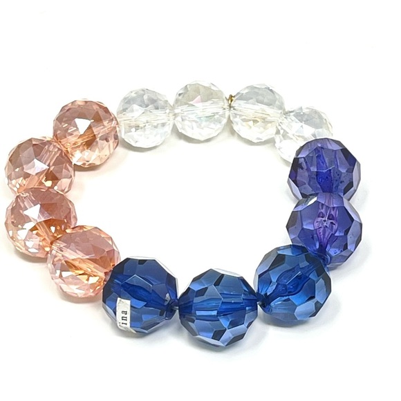 New Anthropologie x Serefina Elastic Beaded Color Bracelet - Picture 4 of 4